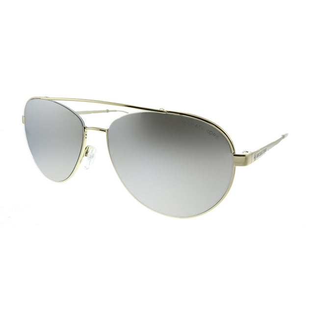 Michael Kors Aventura MK 1071 Metal Womens Aviator Sunglasses Light Gold 59mm Adult