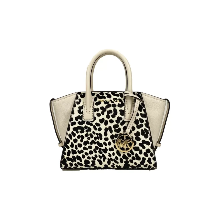 PIRI♡ Michael Kors Avril XS Cream Cheetah Satchel Crossbody Bag Purse