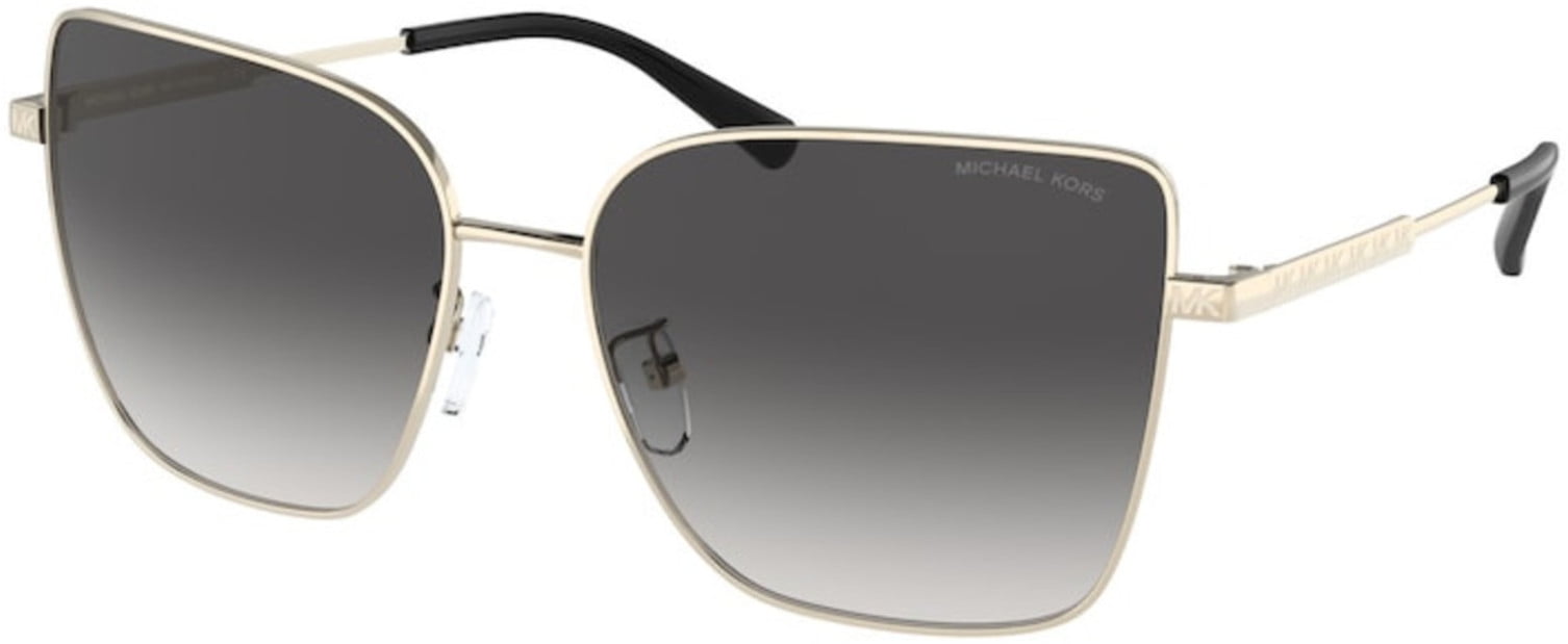 Michael Kors Bastia Women's Light Gold-Tone Cat-Eye Sunglasses MK1108 10148G 57