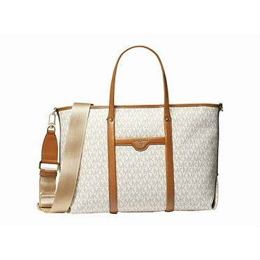Michael Kors Beck Medium Convertible Tote Vanilla/Acorn One Size