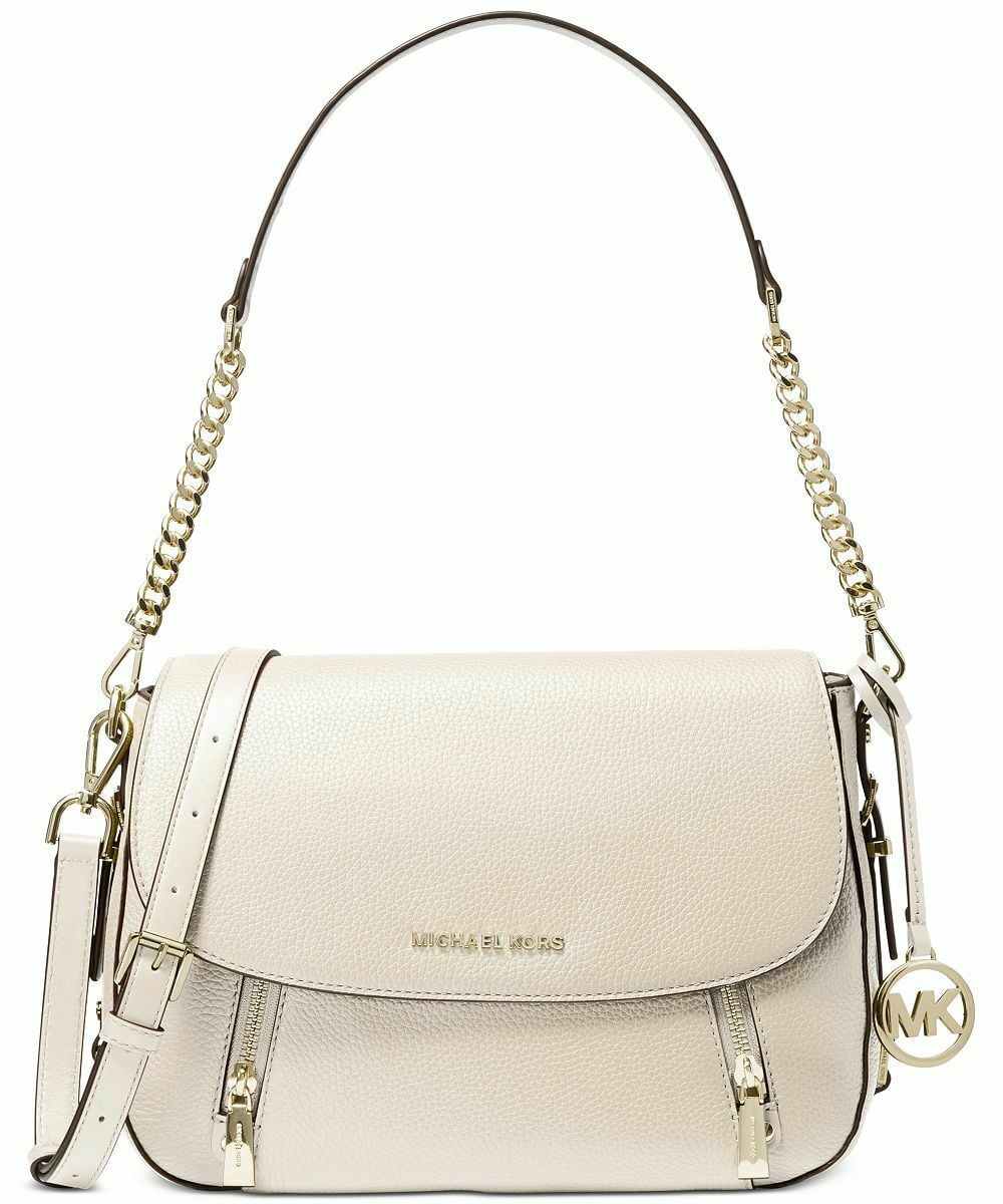 Michael Kors Bedford Legacy Medium Cream Flap Shoulder Bag Walmart