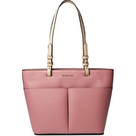 Michael Kors Bedford Medium Top Zip Pocket Tote Rose 30S9Lbft2L-622 One Size Pebbled Leather