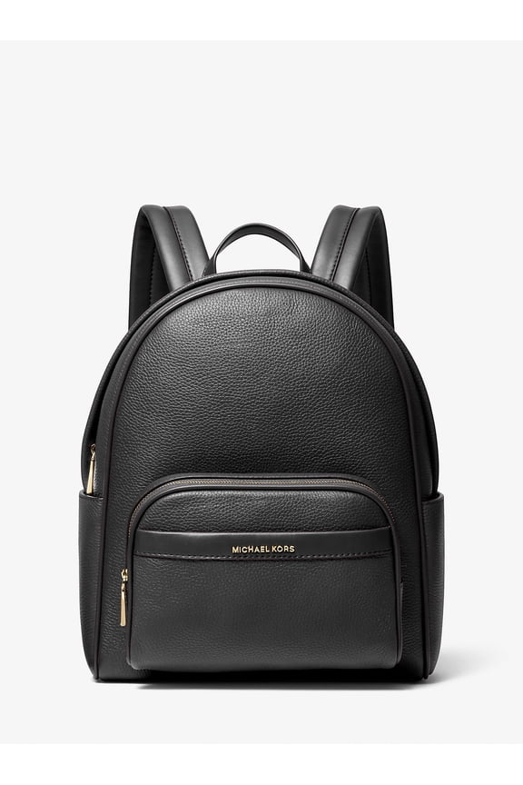 Women's Medium Bex Pebbled Leather Backpack, Black