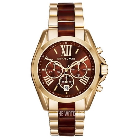 Michael Kors Bradshaw Red/Yellow gold toned steel Ø43 mm