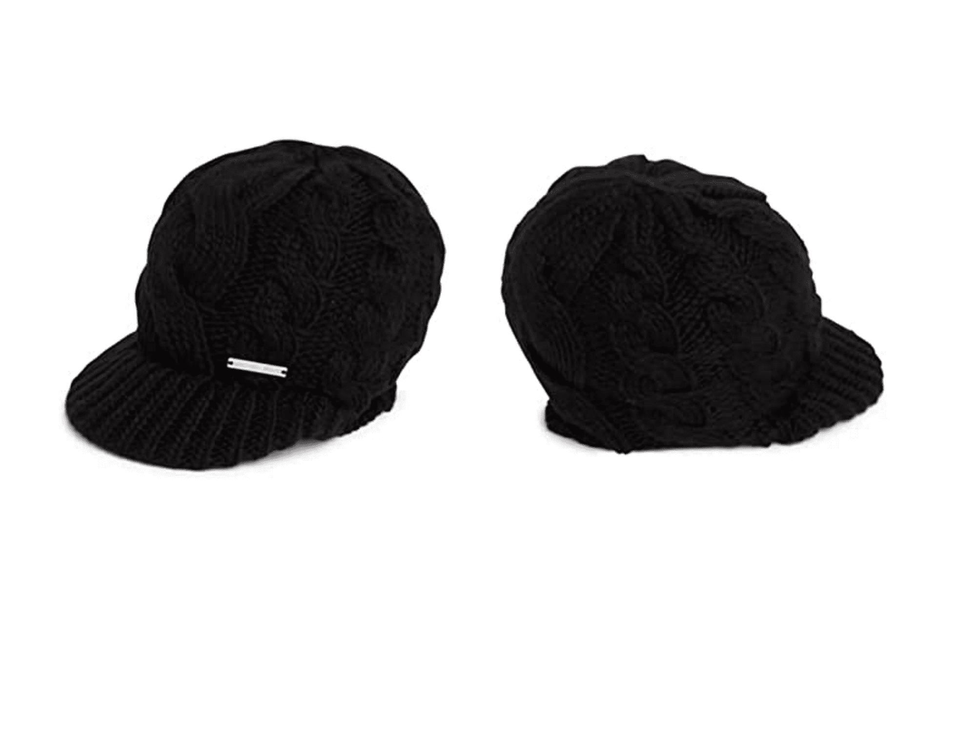 Michael Kors Brimmer Black Knit Winter Beanie Hat Unisex OS 