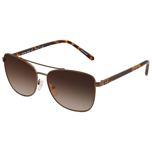 Michael Kors Brown Gradient Pilot Ladies Sunglasses 0MK1096 16001359, Women