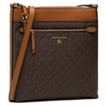 thumbnail image 1 of Michael Kors Brown Jet Set Charm Large North South Flat Crossbody, 1 of 4