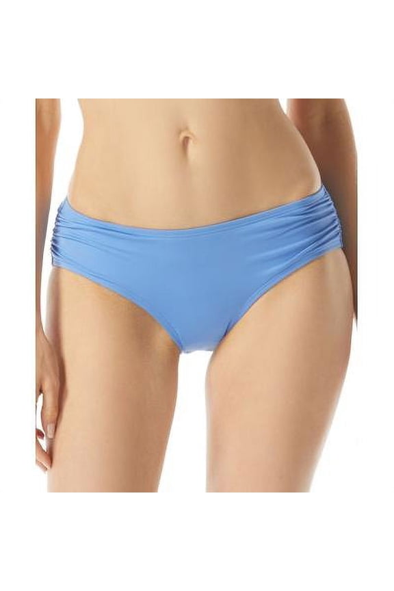 Shirred Bikini Bottoms Crew Blue SM