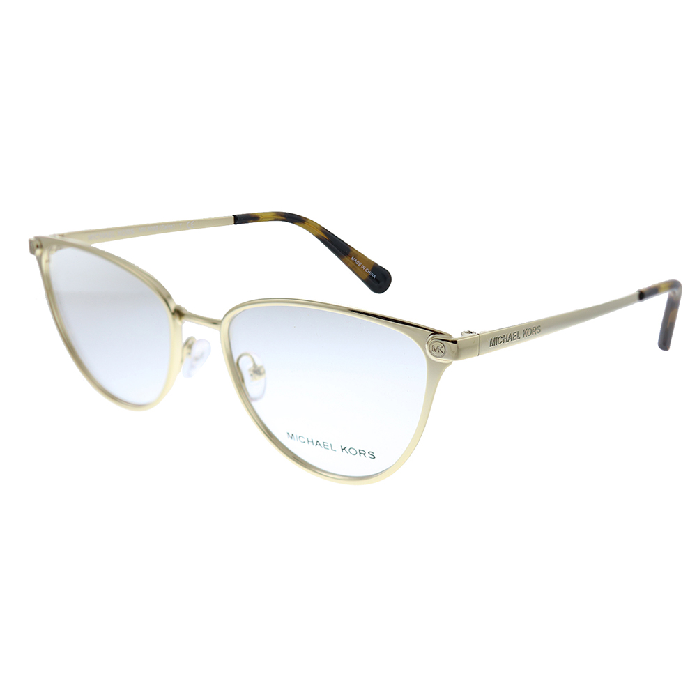 Michael Kors Cairo MK 3049 1014 Shiny Light Gold Plastic Cat-Eye Sunglasses Demo - image 1 of 3