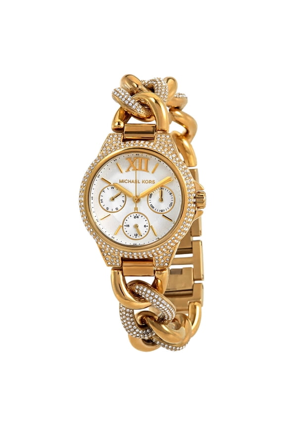 Camille Chronograph Quartz Crystal White Dial Watch MK6842