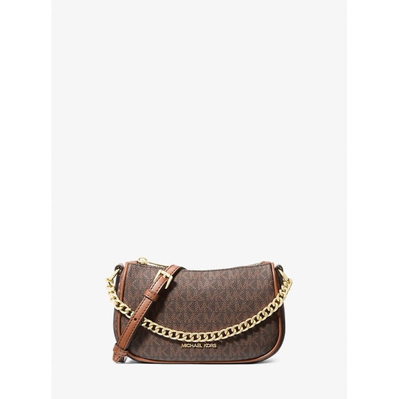 Michael Kors Carmela Small Signature Logo Convertible Crossbody Bag - Brown