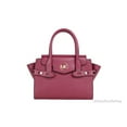 thumbnail image 1 of Michael Kors Carmen Medium Mulberry Saffiano Leather Flap Satchel Handbag, 1 of 3