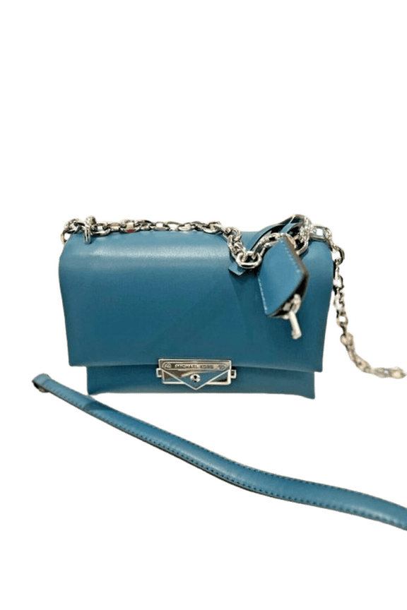 Cece Small Faux Leather Flap Pocket Shoulder Crossbody Bag -Teal