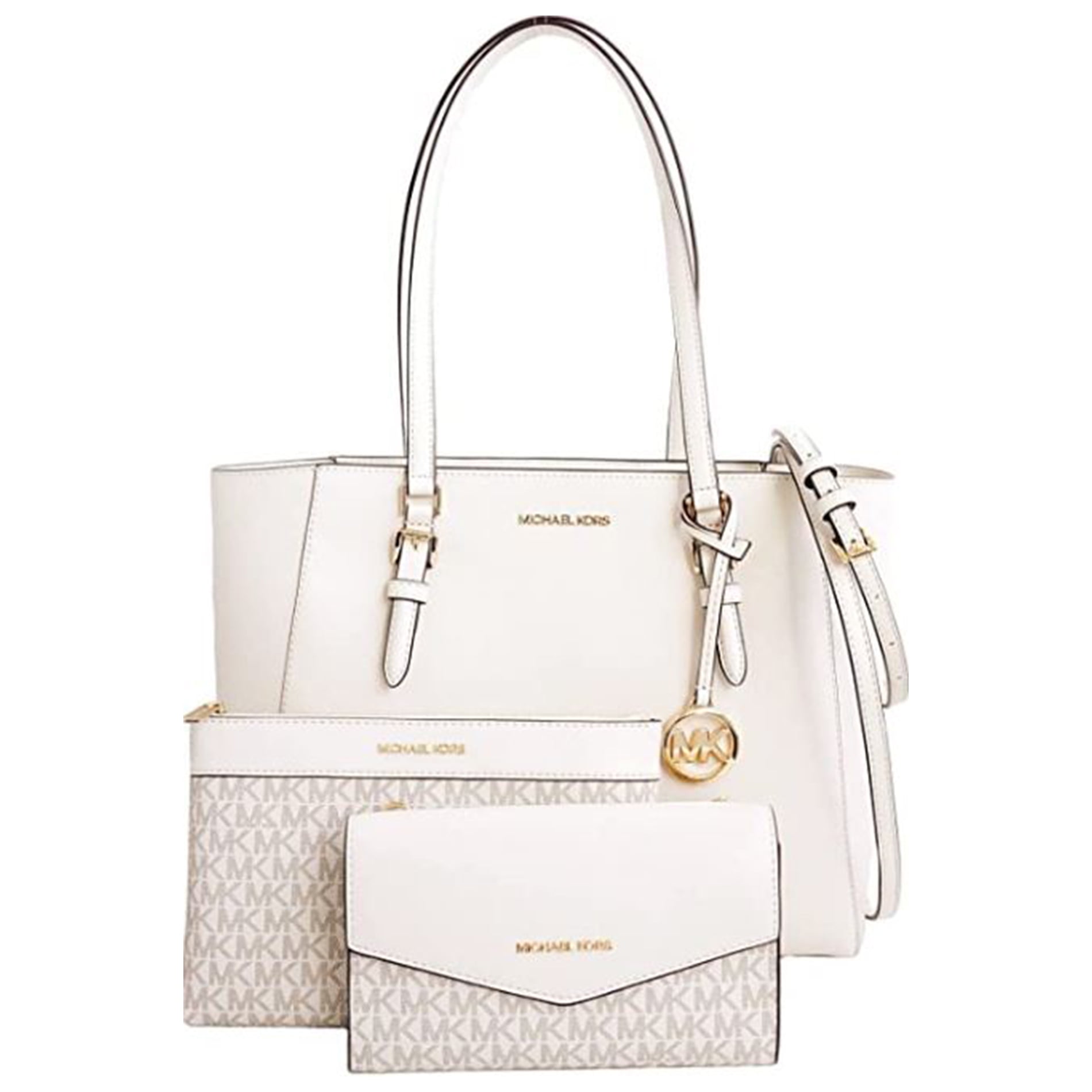 MICHAEL KORS CHARLOTTE 3 IN 1 トート Michael Kors Charlotte Large Leather 3-in-1 Tote with