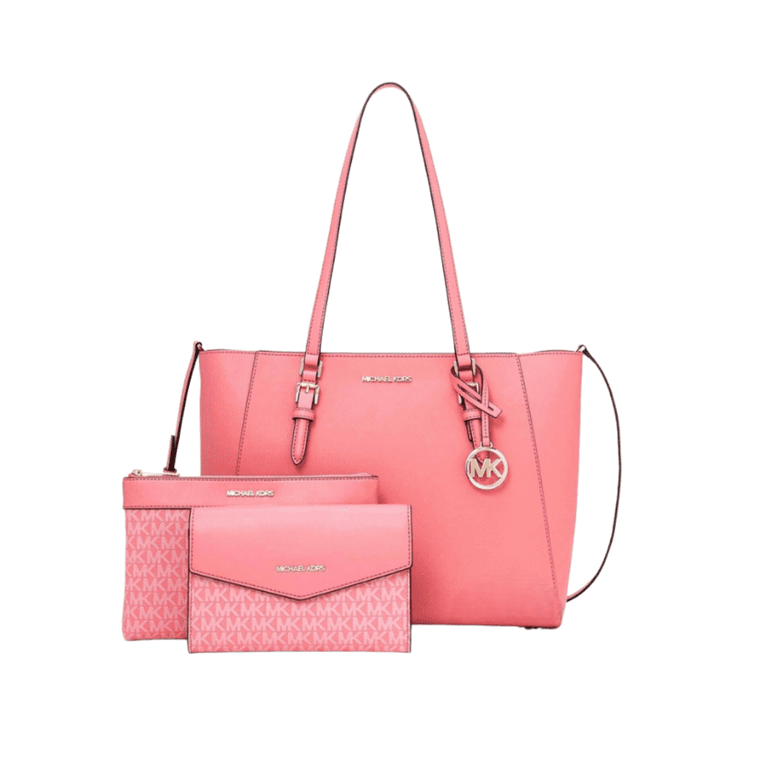 Michael Kors Charlotte Large 3-in-1 Tote Crossbody Top Zip Purse