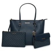 Michael Kors Charlotte Large Saffiano Leather 3-in-1 Tote Bag Navy 35R3GCFT3T-Navy