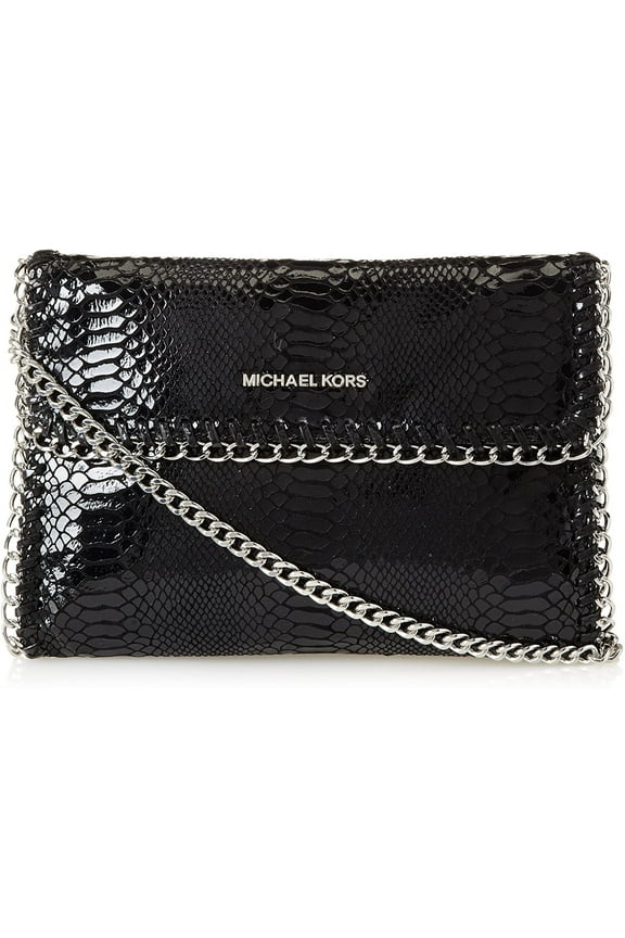 Chelsea Clutch In Black Python