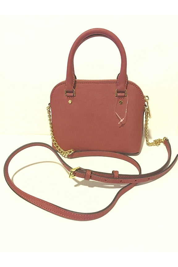 Cindy Mini Crossbody Tulip Pink Leather Bag Handbag Purse