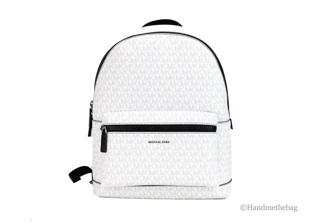 Michael Kors Cooper Large Bright White Signature PVC 