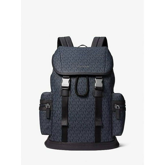 Michael Kors Cooper Logo Printed Backpack Admiral Blue