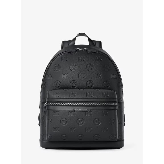 Michael Kors Cooper Medium Logo Debossed Dome Backpack, Men's Black.