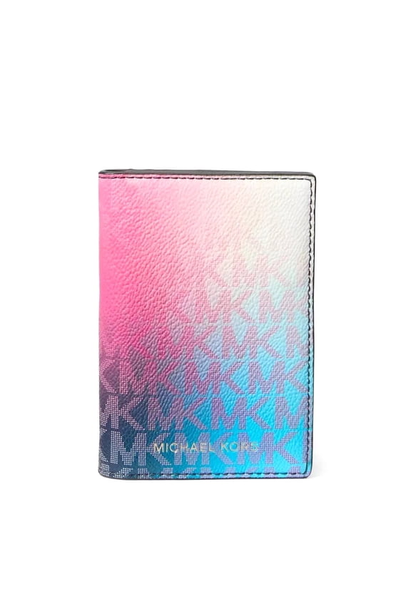 Cooper Men's Ombré Signature Logo Folding Card Case (Navy Multi)