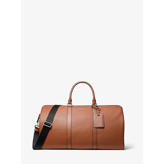 Michael Kors Cooper Pebbled Leather Duffel Bag- Luggage