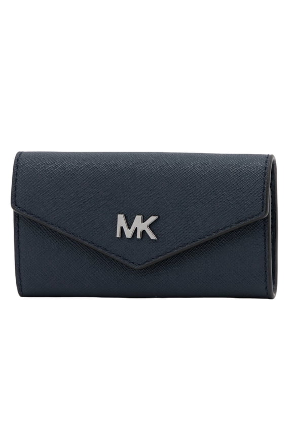 Cooper Saffiano Leather Key Case Organizer (Navy)
