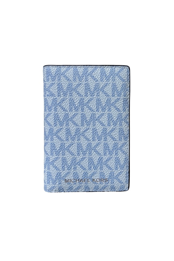 Copper Signature Logo Folding Card Case With ID Wallet Pale Ocean