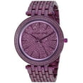 thumbnail image 1 of Michael Kors Darci Crystals Pave Glitz Slim Purple Dial Women's Watch MK3782, 1 of 2