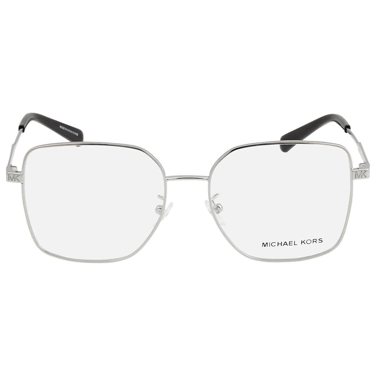 MICHAEL KORS MK3056 NAXOS 1004 Matte Black Square Eyeglasses 55mm