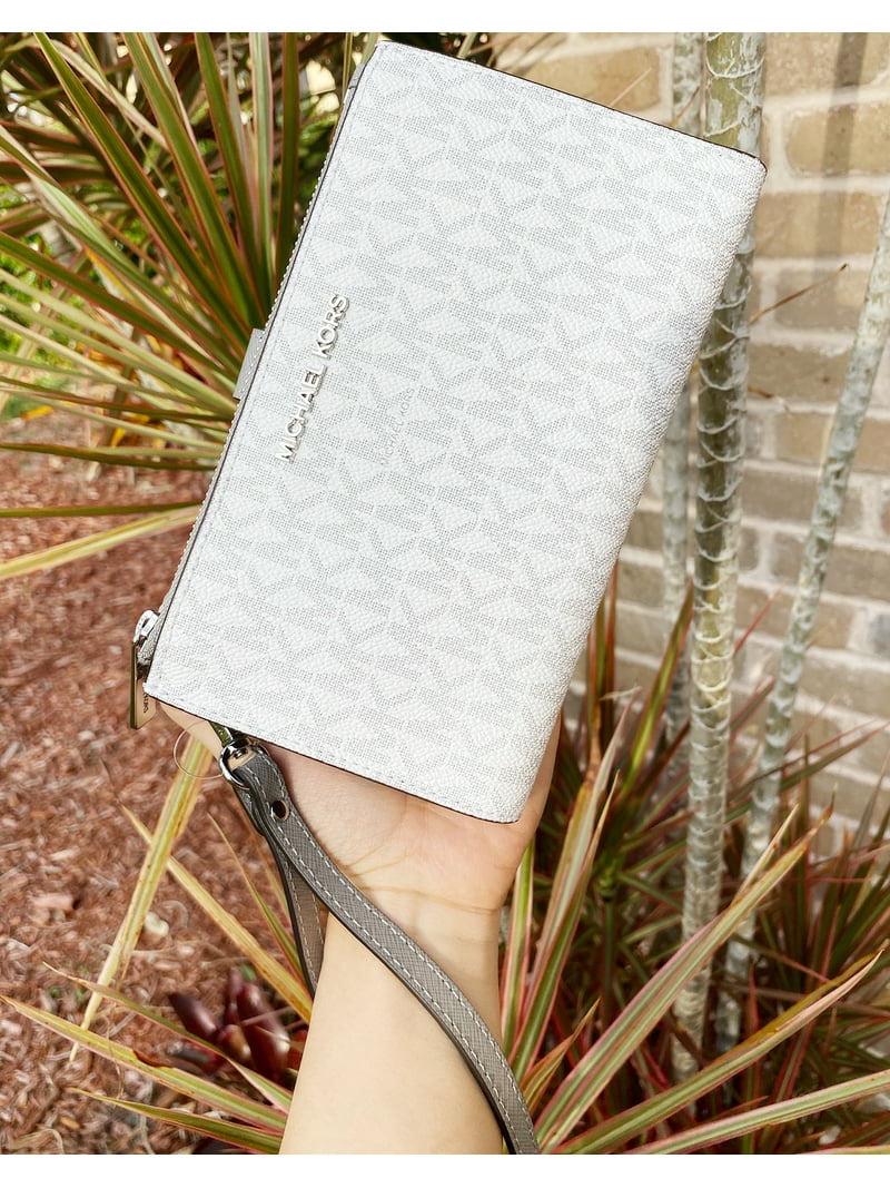 Michael Kors Jet Set Travel Large Double Zip Phone Wristlet Wallet