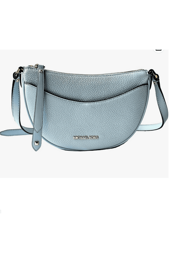 Dover Small Leather Crossbody Bag Purse Handbag (Vista Blue)