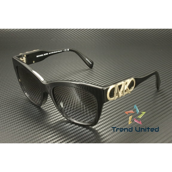 Michael Kors EMPIRE SQUARE MK 2182U Plastic Womens Butterfly Sunglasses Black 55mm Adult