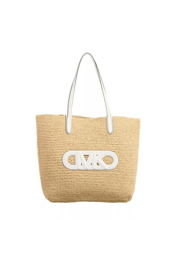 Eliza XL Tote, Natural/Optic White
