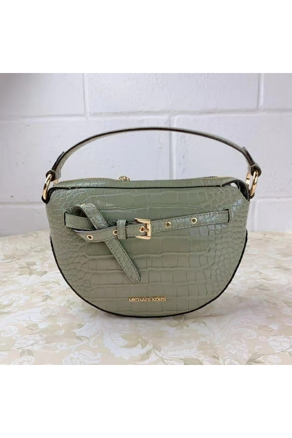 Emilia 35T1Gu5C6E Half Moon Crossbody Bag In Army Green