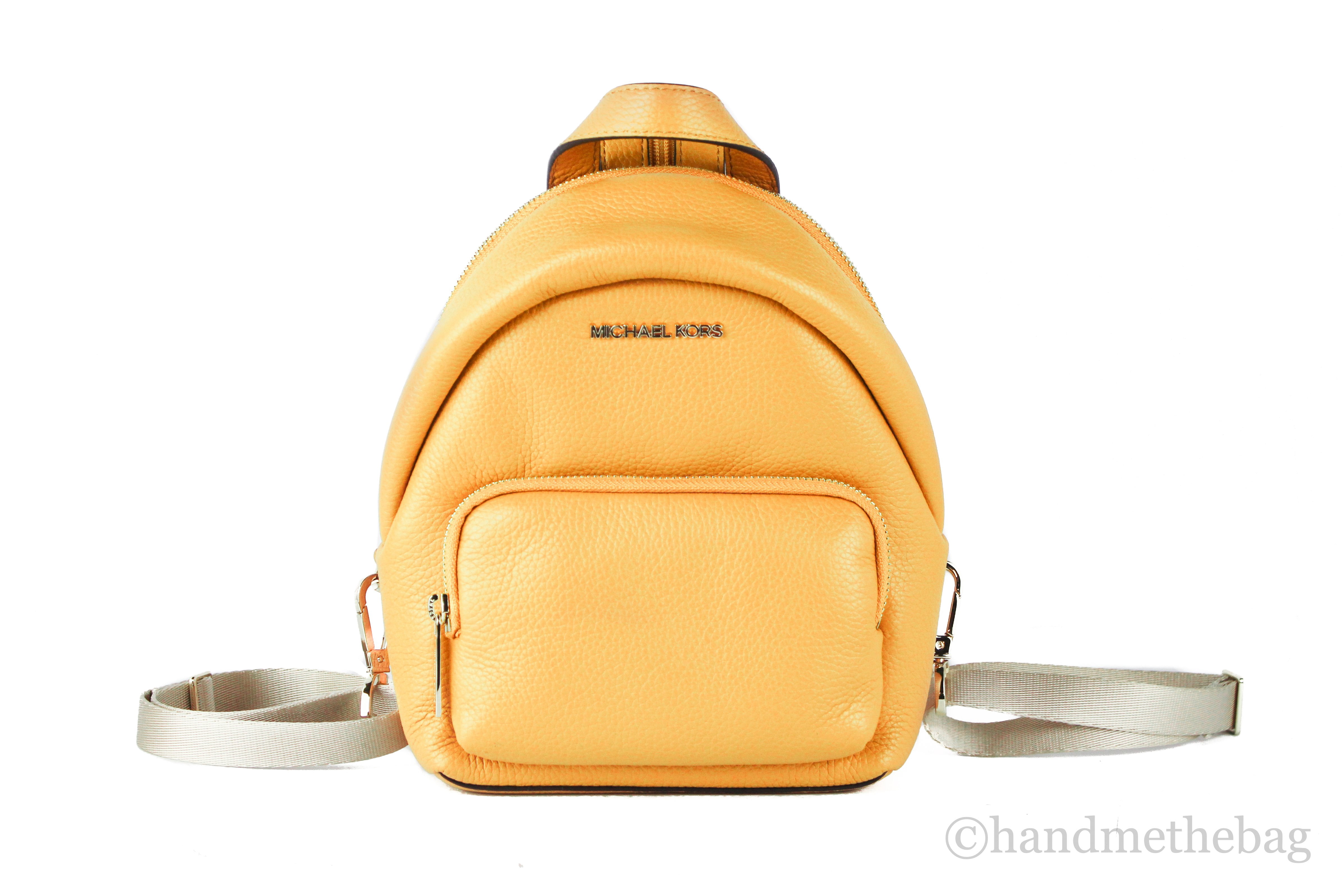 Michael Kors Erin Small Marigold Leather Backpack Michael Kors Erin Medium Backpack Marigold | Mercari main image 2