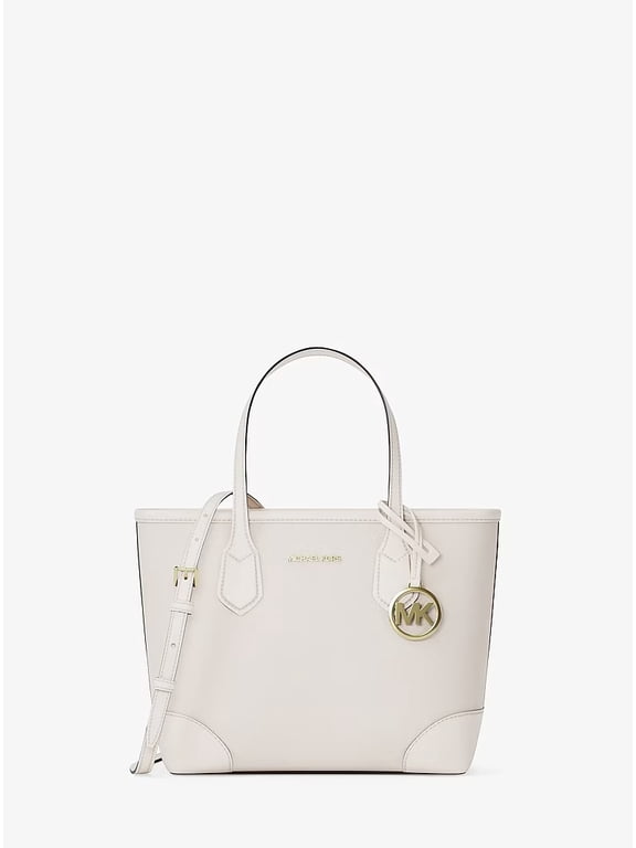 Eva Extra-Small Leather Convertible Tote Bag - Lt Cream