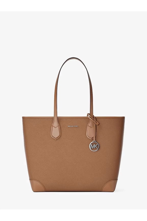 Eva Large Saffiano Leather Tote Bag  - Luggae