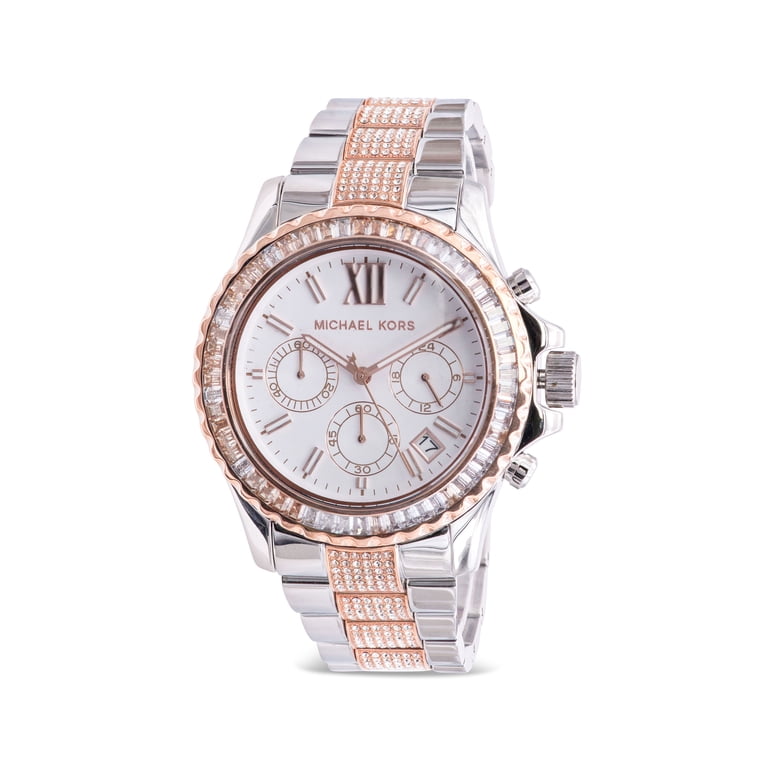 Michael Kors Everest Chronograph Silver Dial Tri-Tone Ladies Watch Michael Kors MK5876 Everest Chronograph Silver Dial Tri-Tone  main image 2