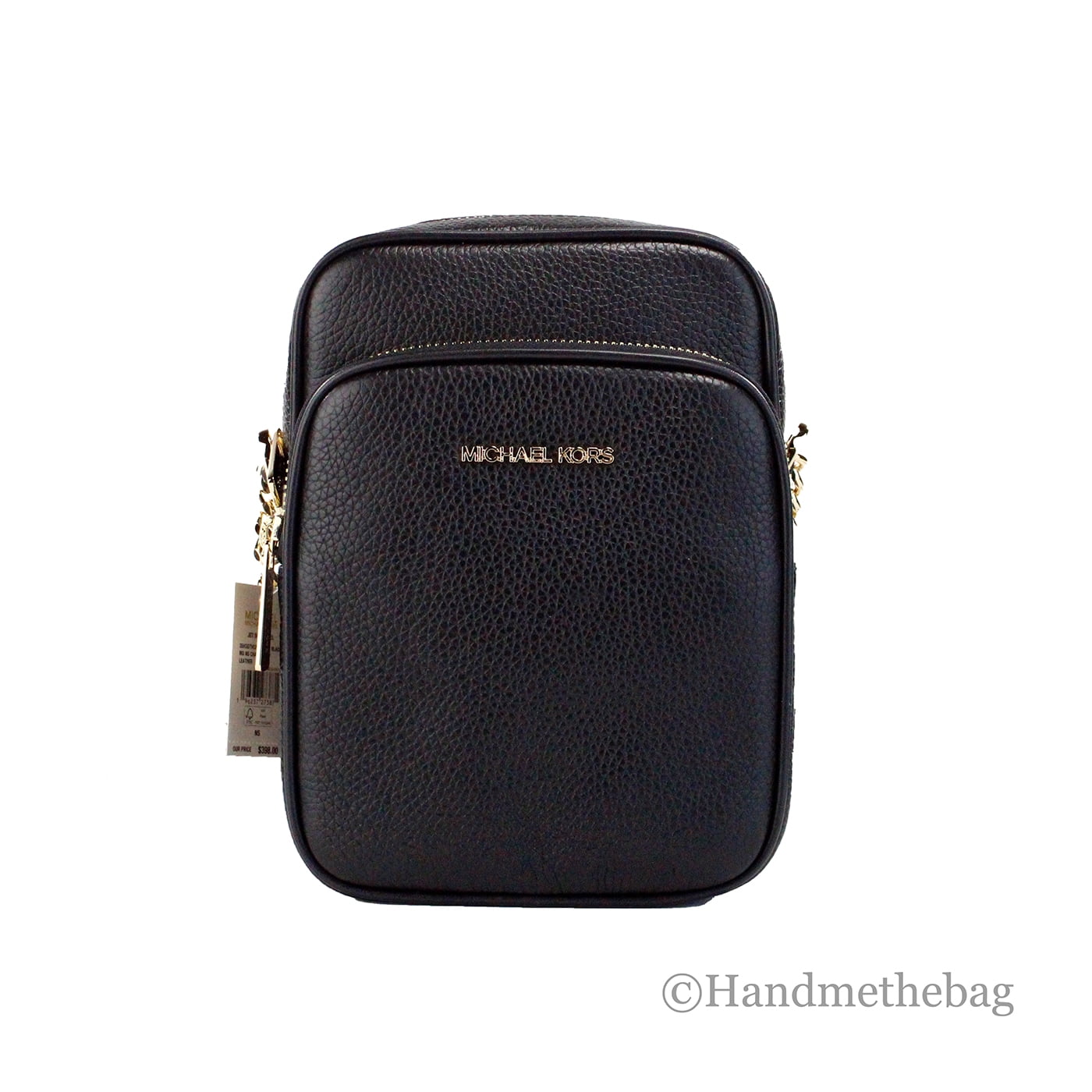 Michael Kors Womens Jet Set Travel Medium Leather Crossbody Bag