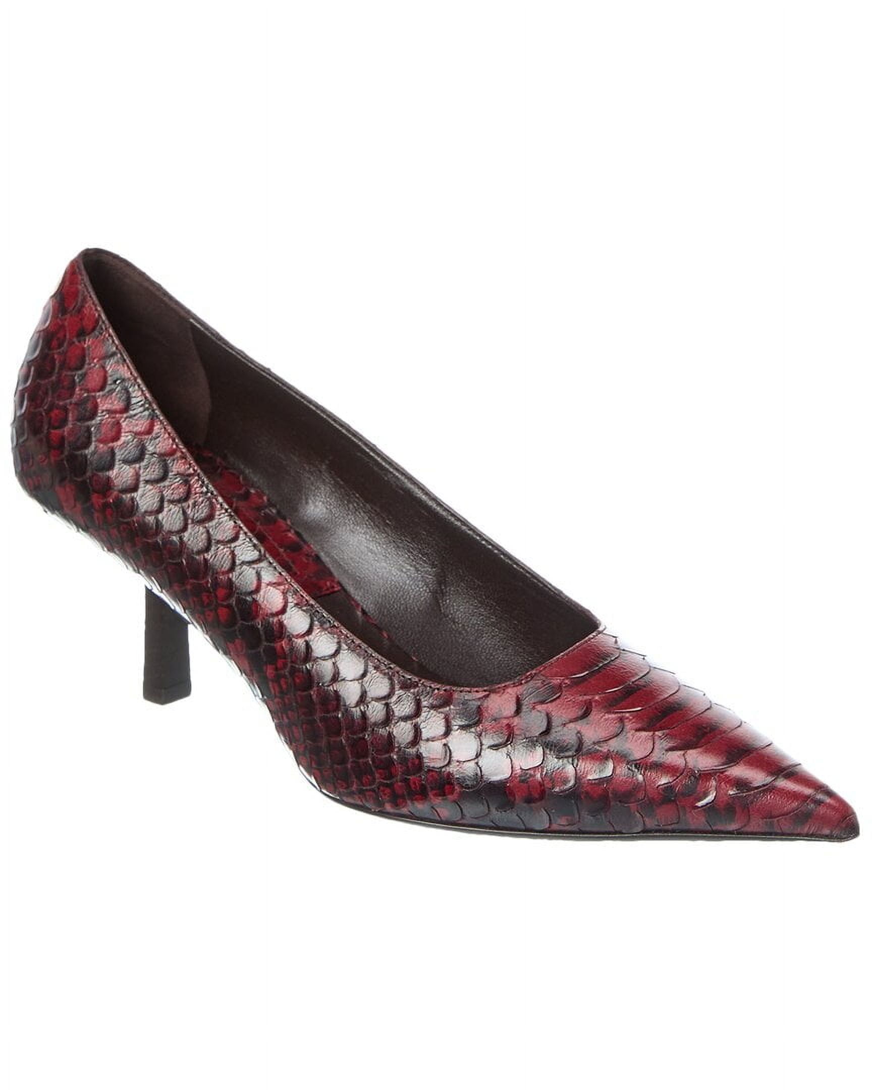 Michael Kors Frankie Runway Python-Embossed Leather Pump