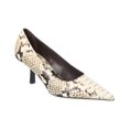 thumbnail image 1 of Michael Kors Frankie Runway Python-Embossed Leather Pump, 37, Brown, 1 of 5