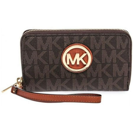 Michael Kors Fulton Flat Multifunction Large Phone Case - Brown - 32H5GFTE4B-200