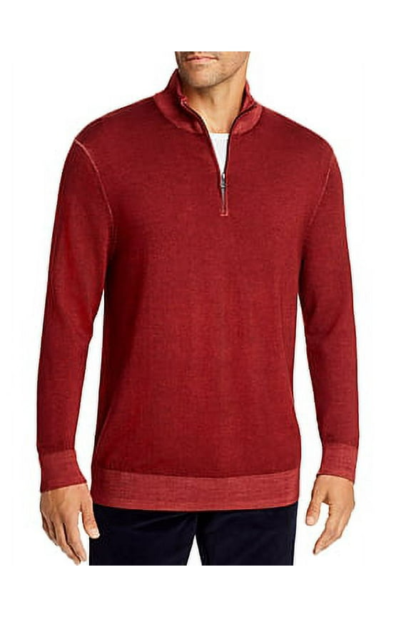 Men's Sweater Quarter Zip Pullover Lightweight Mock Neck M L Xl Xxl