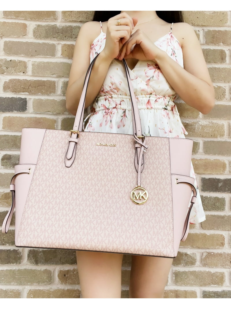 Michael Kors Real Gilly Drawstring Large Top Zip Purse Ballet Pink