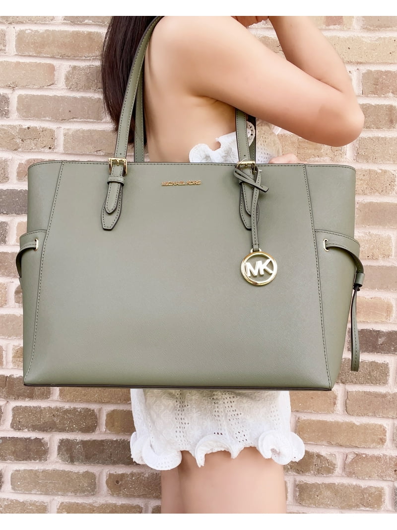 Leather Handbag Army Green Michael Kors Bag Top Designer Michael