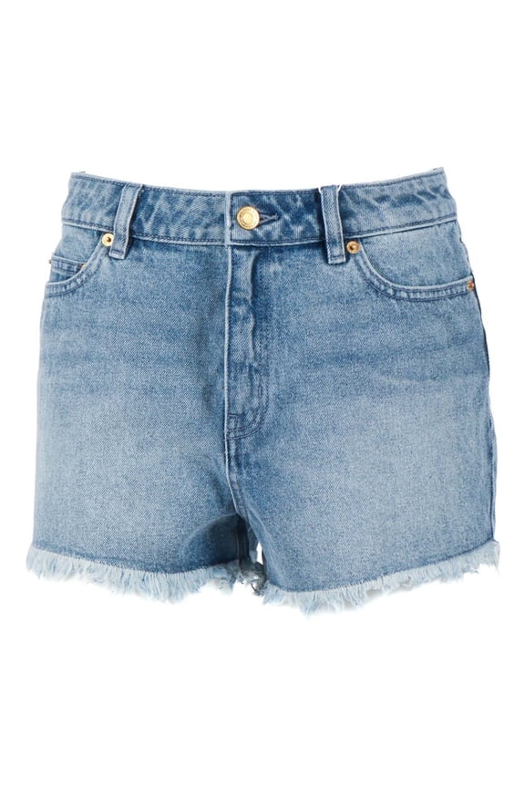 Gisele Mid Rise Frayed Denim Shorts (Women's)