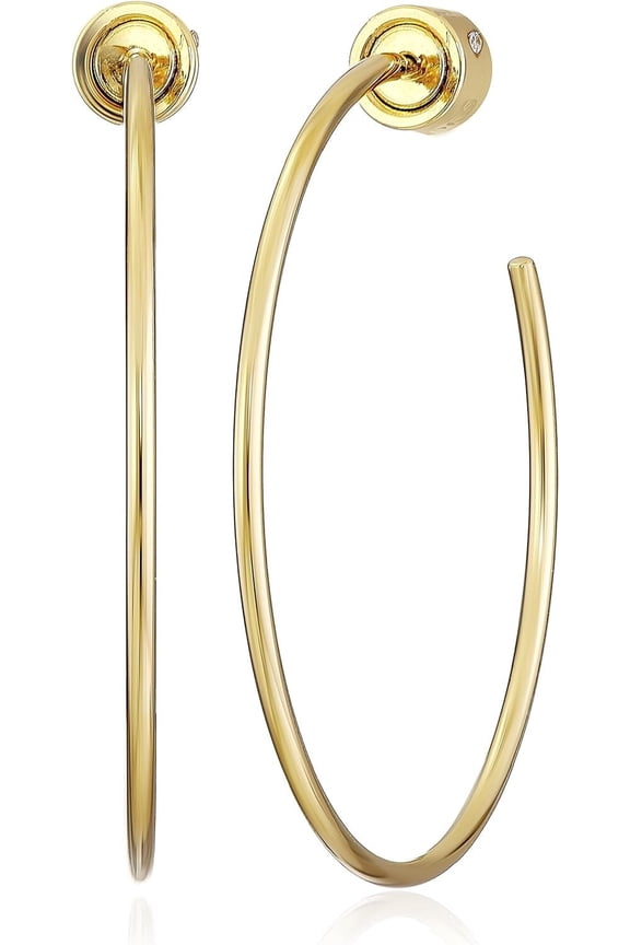 Women’s Gold-Tone Hoop Earrings, Polished Finish