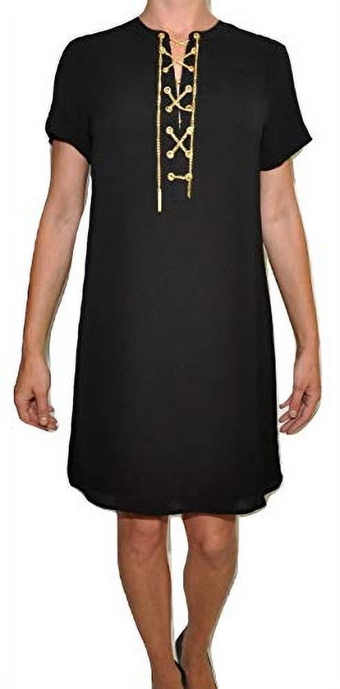 Michael Kors Golden Chain Shift Dress Lined Short Tunic, Black (Medium) -  Walmart.com